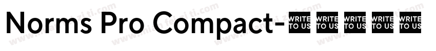Norms Pro Compact字体转换